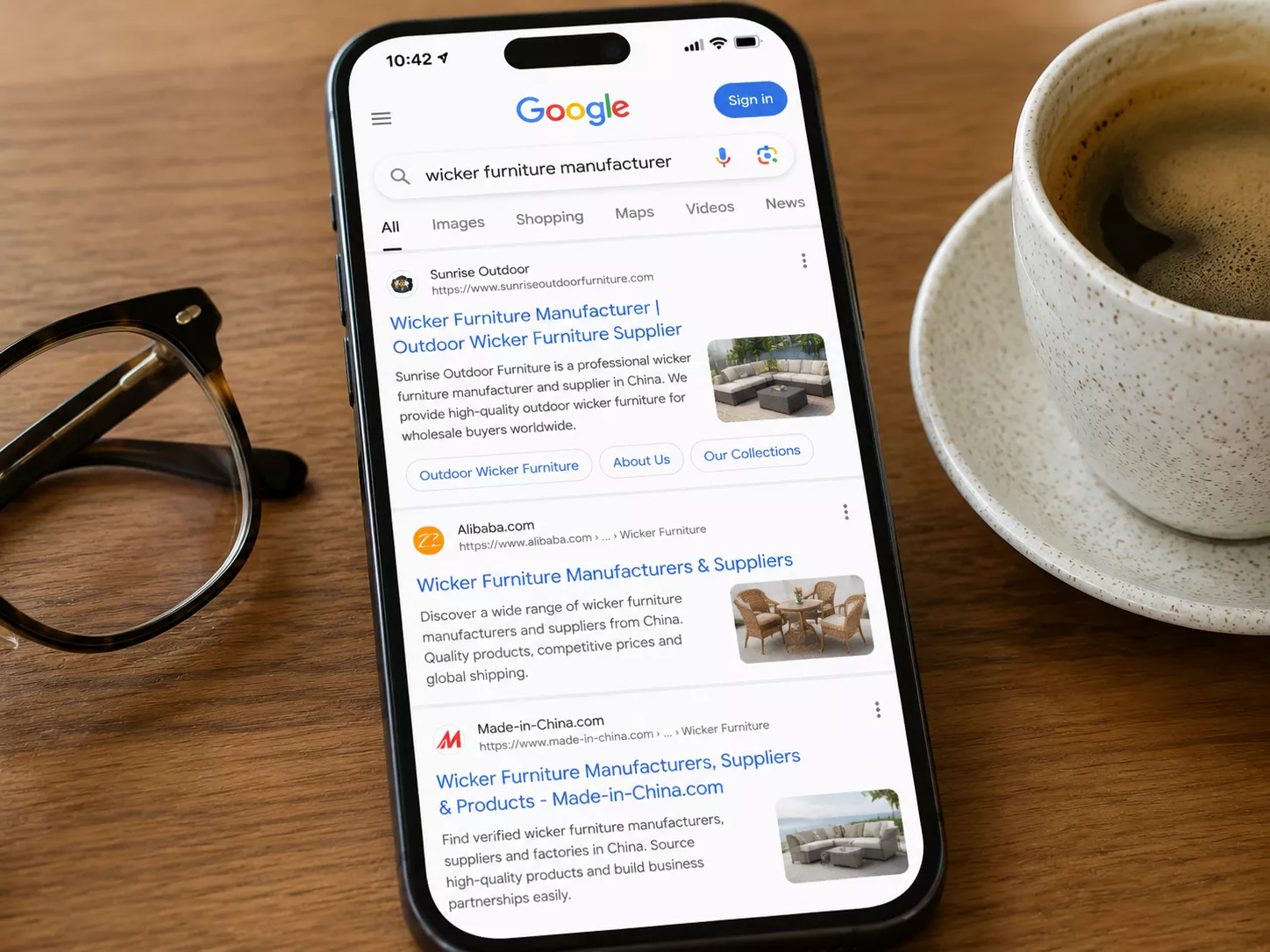 Google搜索外贸独立站排名第一页.webp