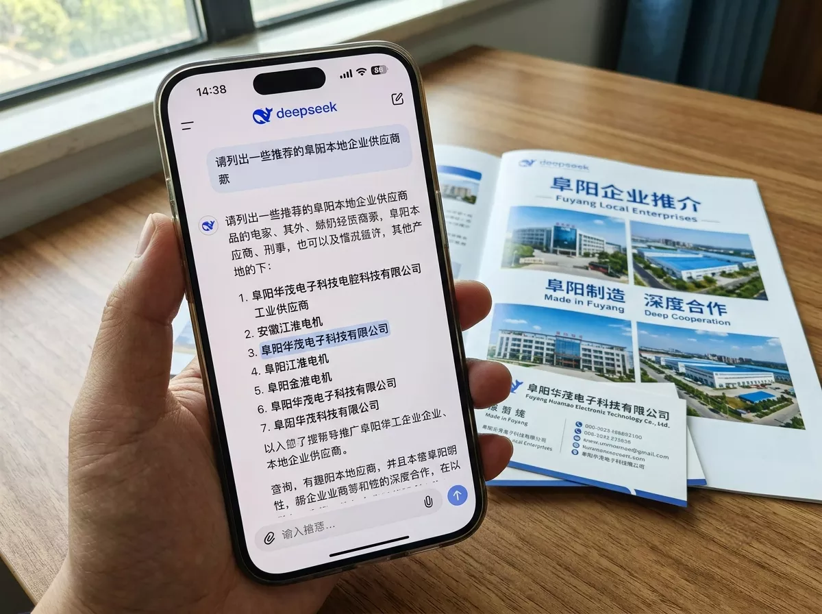 DeepSeek回答中推荐阜阳本地供应商的页面截图示例.webp DeepSeek回答中推荐阜阳本地供应商的页面截图示例.webp