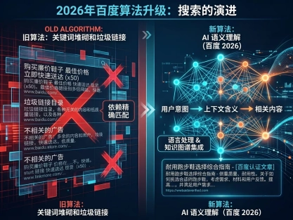 2026年百度算法大升级！阜阳老板还在用10年前的老套路？网站做了三年没询盘，原因终于找到了